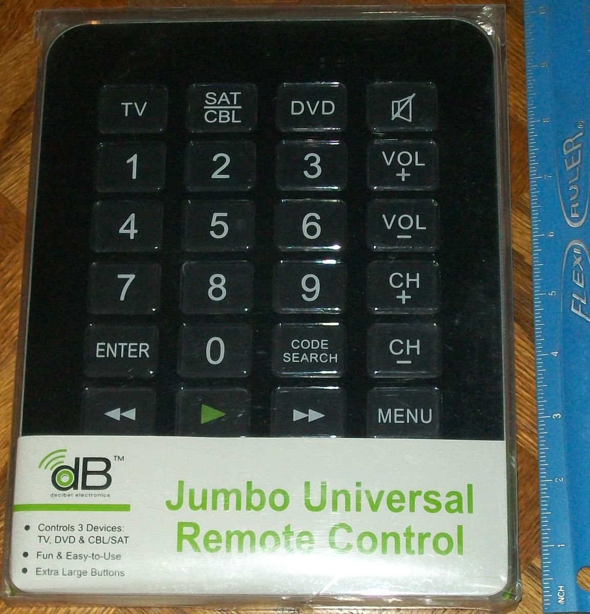 New Jumbo Universal Remote Control Easy to Use XL Buttons Fun