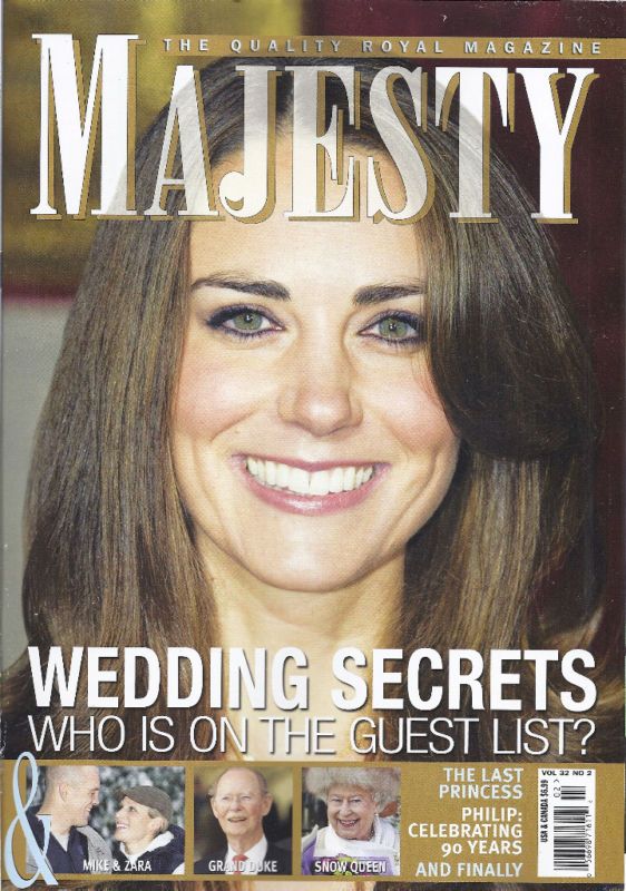 Majesty Magazine Kate Middleton Queen Zara Phillips