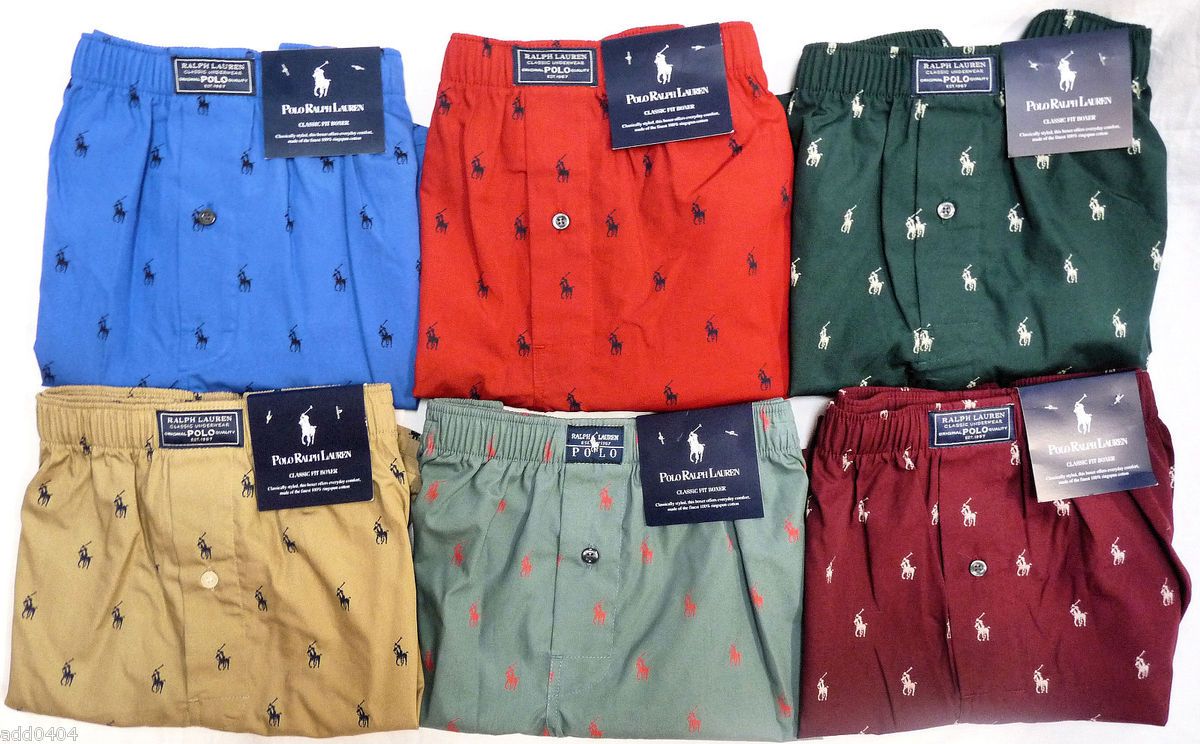 Polo Ralph Lauren Classic Fit Boxer Shorts Underwear All Over Pony