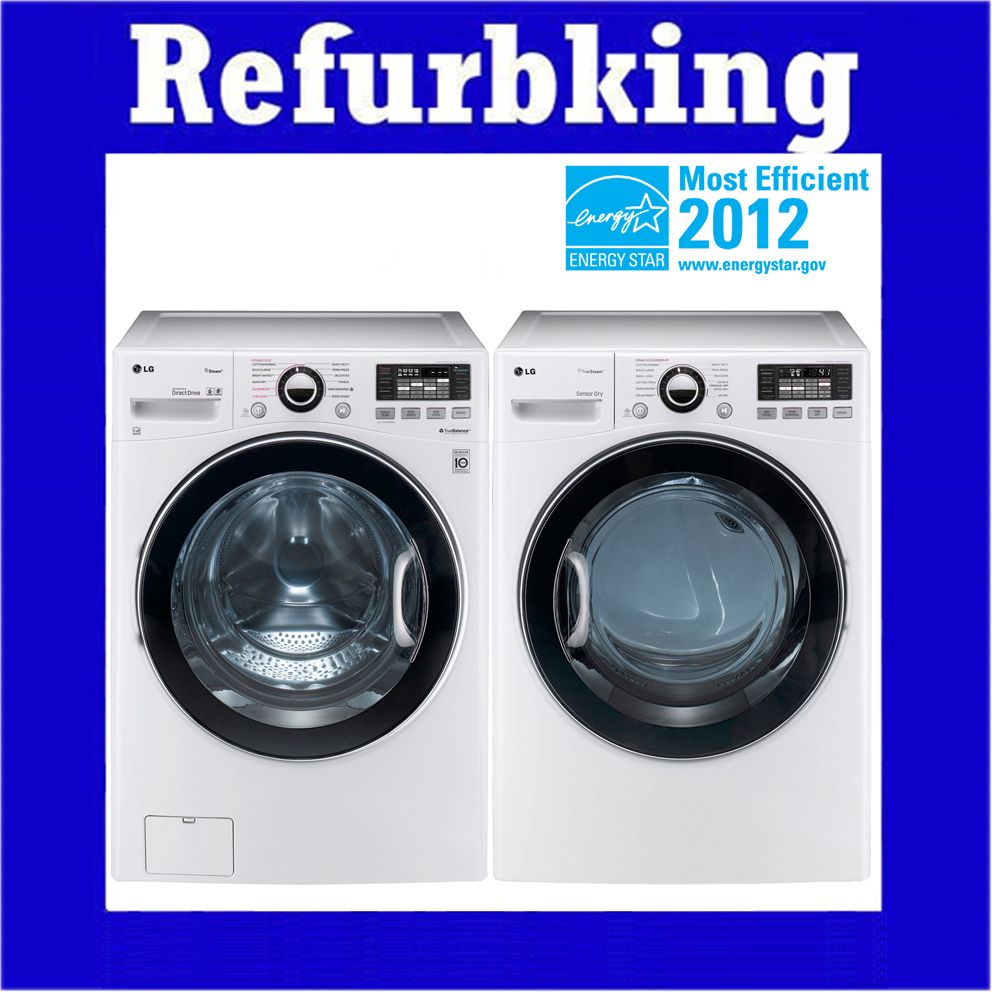 LG Washer Gas Dryer Set WM3470HWA DLGX3471W Turbowash Coldwash 6MOTION