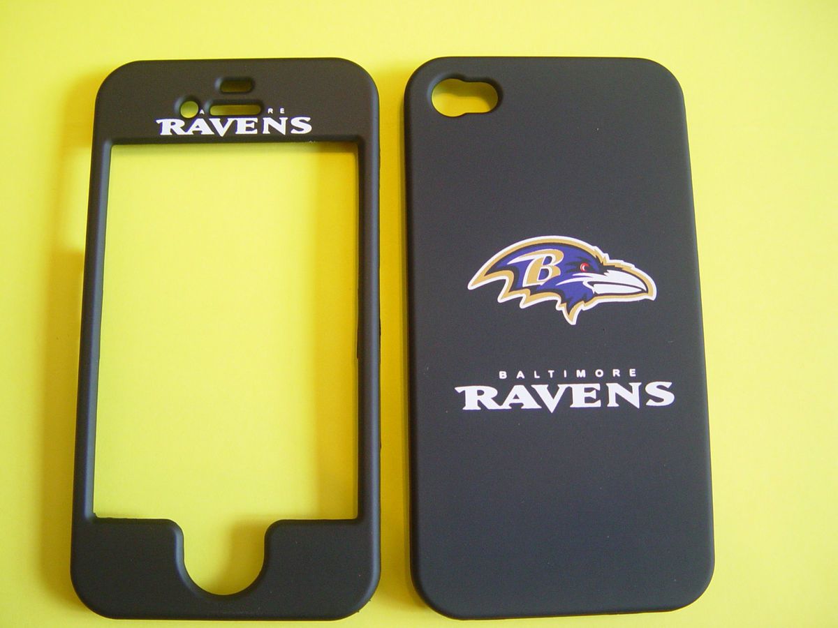 Baltimore Ravens iPhone 4 4G 4S Cell Phone Faceplate Case Cover Snap