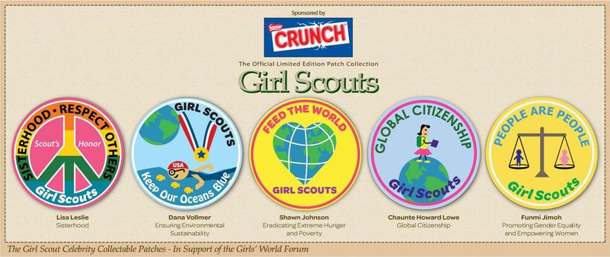  Girl Scout Patches by Lisa Leslie Shawn Johnson Dana Vollmer More