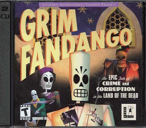 Grim Fandango by LucasArts PC Game CD ROM Adventure New SEALED