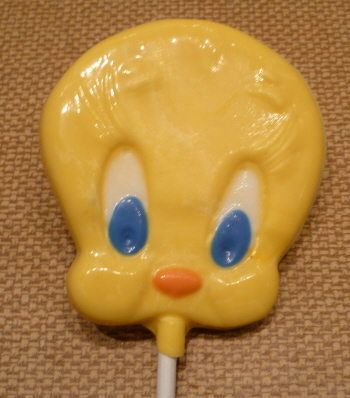 Tweety Bird Head Chocolate Lollipops Favors