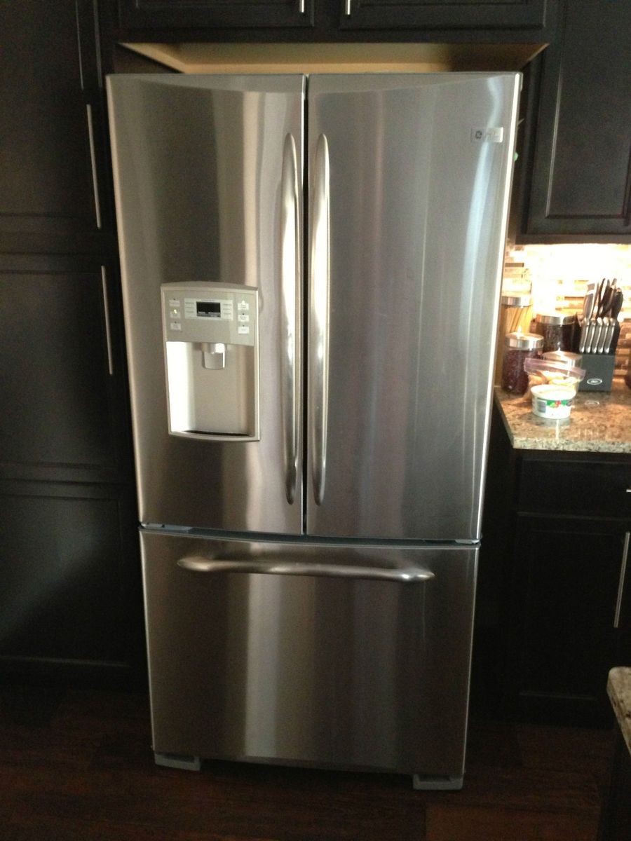 GE Profile 22 2 CU ft Stainless Steel French Door Refrigerator