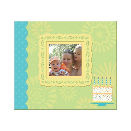 Company Simply K Family Memories Baby Birthday 8 5 x 8 5 Scrapbook