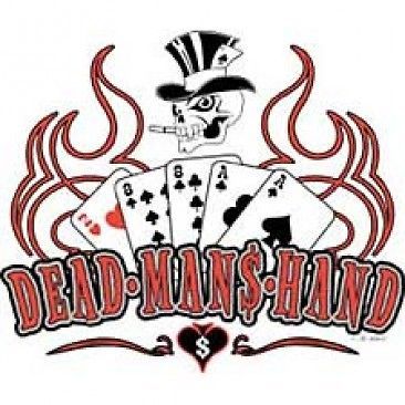 ACES AND EIGHTS DEAD MANS HAND POKER T SHIRT BLACK