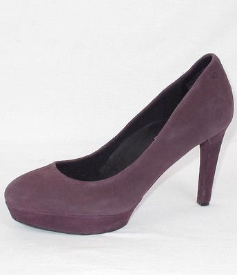 Rockport Adiprene By Adidas Womens Purple Suede High Heels Shoes Sz. 8