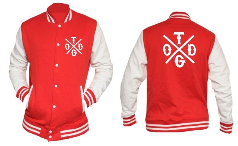 Taylor Gang College Baseball Jacket CROSS DESIGN 2 Wiz Khalifa NEW