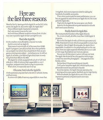 RARE Vintage Apple Computer Apple IIgs IIe IIc Macintosh Brochure 1987