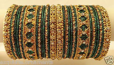 Indian Bollywood Ethnic Wedding bangles bracelet Fashion Jewelry ECL