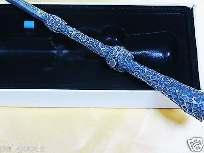 Potter Potters Magical Wizarding Dumbledore Cosplay Wand+LED Light+Box