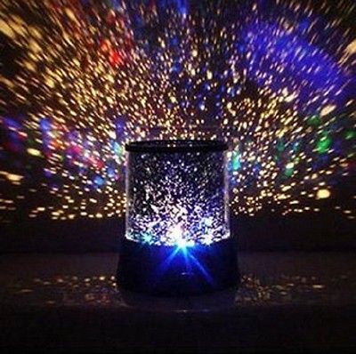 2xBlack Romantic Sky Star Master Projector Lamp LED Night Light With