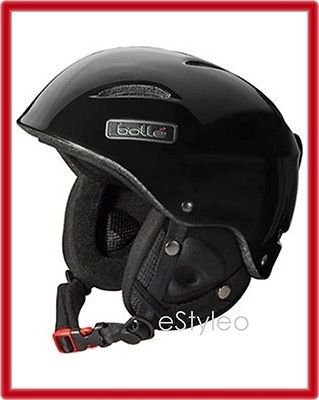 BOLLE Snowboard/Ski HELMET Shiny Black 520227 (L) Large New w/deluxe