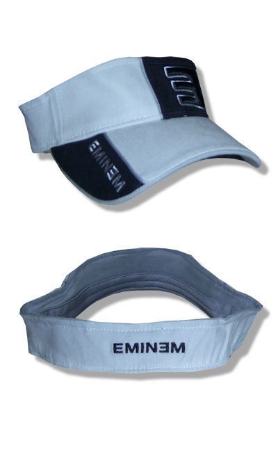 Eminem  NEW E Logo Black / Gray Visor Hat / Cap  OSFA