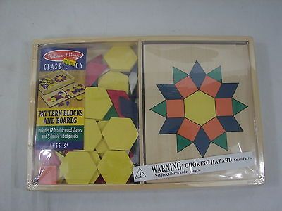 DOUG BRAND NEW PRODUCT 29 PATTERN BLOCKS & BOARDS CLASSIC WOODEN TOY