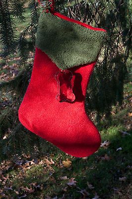 CHRISTMAS STOCKING W/ DOG BONE SHAPED COOKIE CUTTER REALLY CUTE
