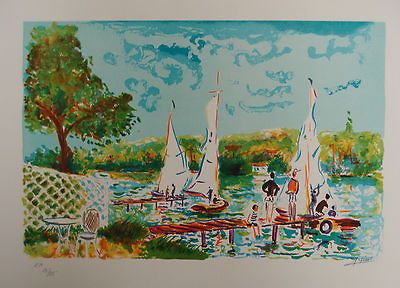 Sunday Sailing by Jean Claude Picot, LIMITED EDITION Lithograph on