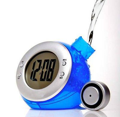 Eco Friendly Water Powered Clock Timer Digital LCD No Battery Required