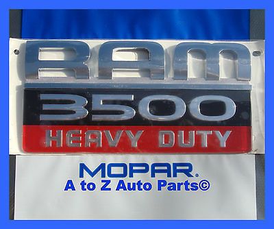 NEW 2007 2012 Dodge Ram 3500 HEAVY DUTY Door Emblem