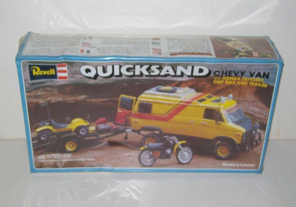 Quicksand Chevy Van Honda Odyssey Dirt Bike & Trailer SEALED NOS