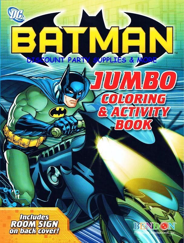 Batman Dark Knight Motorcycle Coloring Activity Book