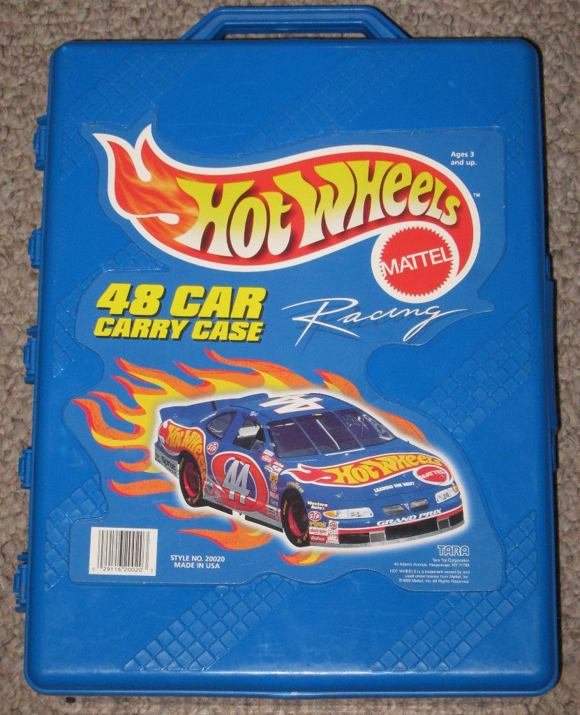 Hot Wheels Mattel 48 Car Carry Case 20020 Made N USA