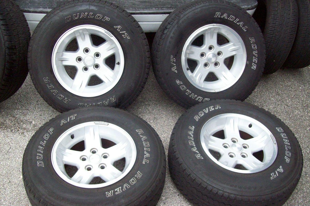 04 06 Jeep 95 06 Wrangler Factory 15 Wheels Rims Tires Grand Cherokee