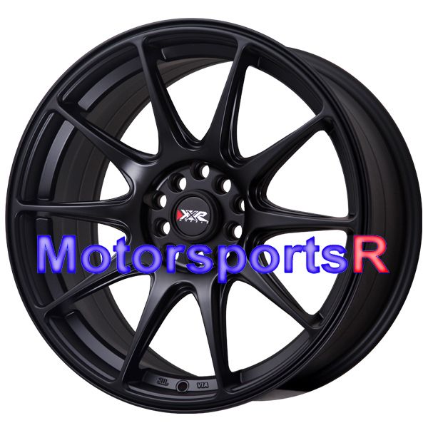  XXR 527 Flat Black Concave Rims Wheels 04 05 07 08 09 Subaru WRX STI